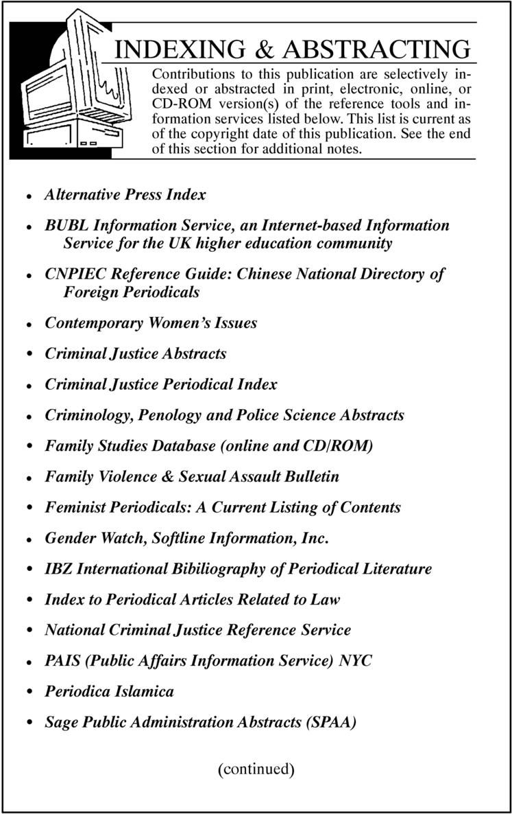 Women and Domestic Violence An Interdisciplinary Approach Contents - photo 4