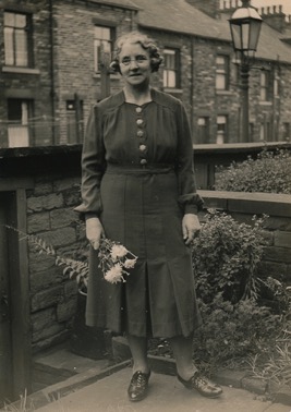 Grannie Lancaster -inabout 1945 in the back yard of her sister Blanche - photo 2