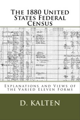 D. Kalten The 1880 United States Federal Census