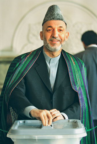 On October 9 2004 Hamid Karzai was elected president of Afghanistan becoming - photo 1