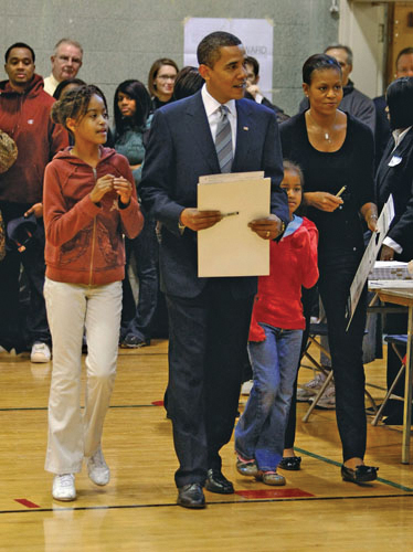 On November 4 2008 the Democratic presidential nominee Senator Barack Obama - photo 3
