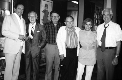 Left to right Joe Barbera Walter Lantz Don Messick Daws Butler me and Bill - photo 1