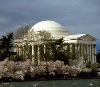 The Thomas Jefferson Memorial during cherry blossom season While Washington - photo 9