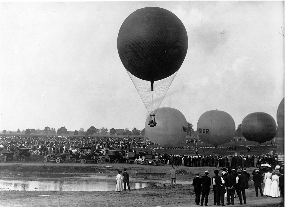 FIGURE 1 Balloon race Indianapolis Motor Speedway 1909 Bass Photo Co - photo 2