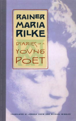 Rainer Maria Rilke Diaries of a Young Poet