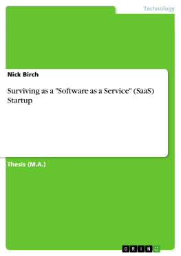 Nick Birch - Surviving as a Software as a Service (SaaS) Startup