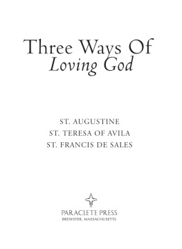 Saint Augustine Three Ways of Loving God