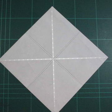 Step 1 We will start from a square paper and folding paper diagonal 4 line as - photo 27