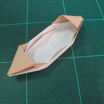 Step 14 Complete The process of folding paper into the rowboat Origami - photo 25