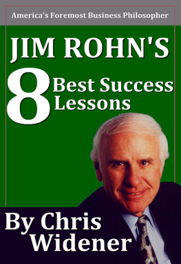 Chris Widener - Jim Rohns 8 Best Success Lessons
