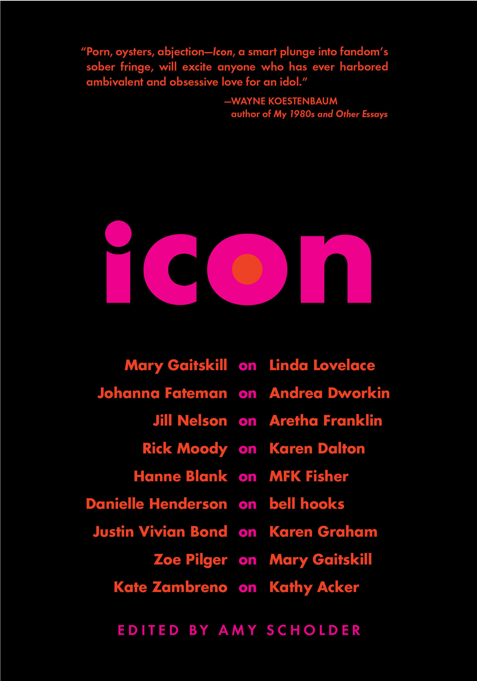 ICON Edited by Amy Scholder Published in 2014 by the Feminist Press at - photo 1