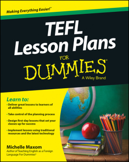 Michelle M. Maxom - TEFL Lesson Plans For Dummies