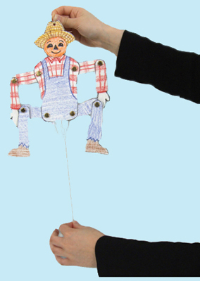 9 Hang on to the string at the top of the scarecrow and gently tug on the bead - photo 9