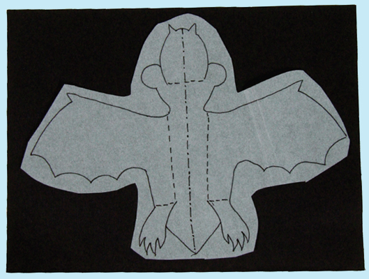 1 Use tracing paper to transfer the pattern from to dark construction paper - photo 10