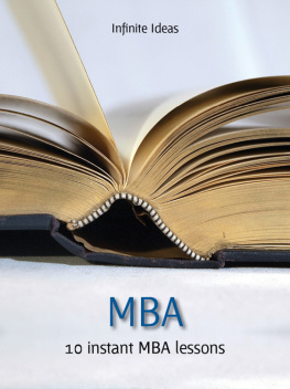 Infinite Ideas - MBA: 10 instant MBA lessons