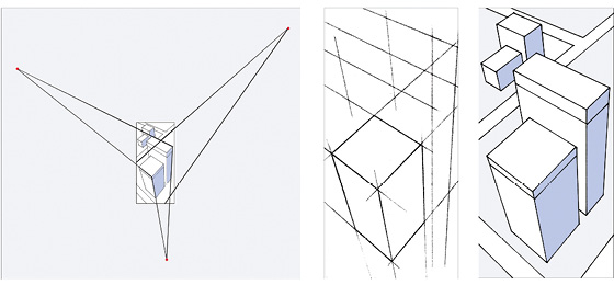 Three-Point Perspective Three-point perspective is what youd see from above - photo 14