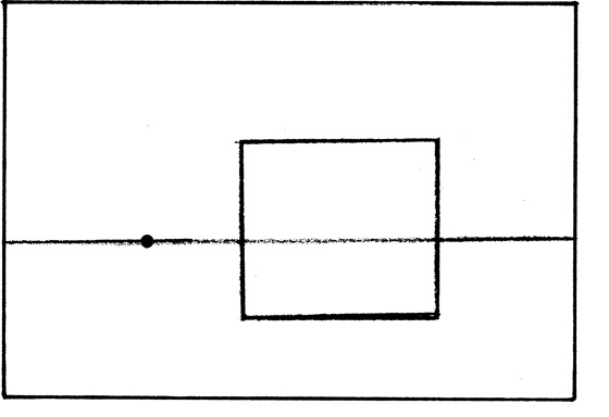 STEP 1 Draw a horizon line place a dot on it and then draw a box alongside - photo 8