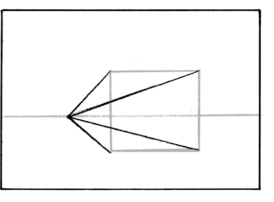 STEP 2 Now use your ruler to draw four light lines one from each of the four - photo 9