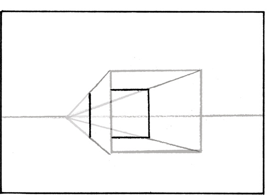 STEP 3 Draw a second smaller square inside the first box taking care to make - photo 10