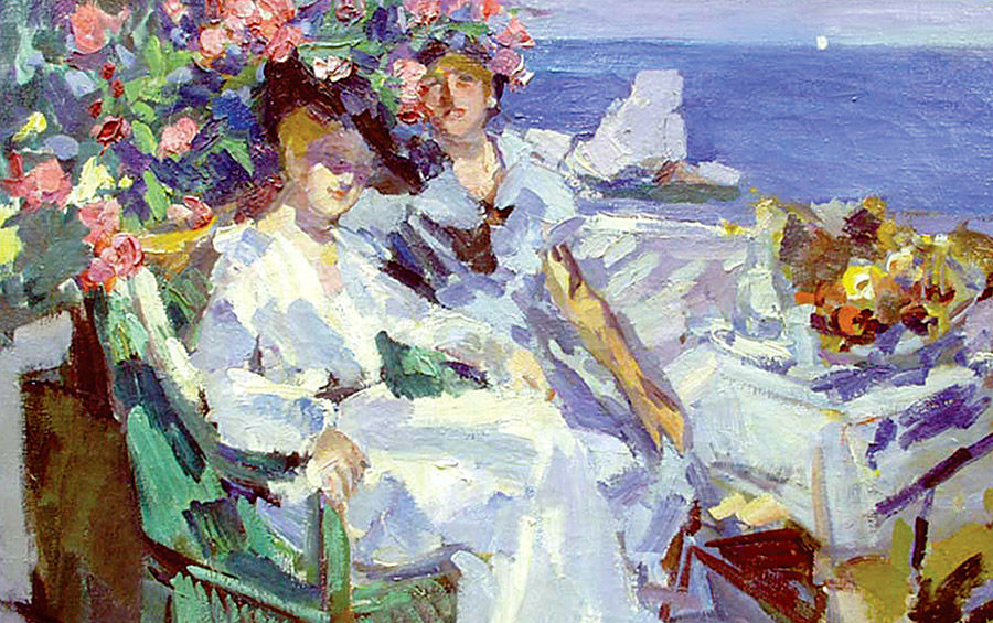 Konstantin Korovin Two Ladies on a terreace 1911 Oil on canvas 58 x 75 cm - photo 2