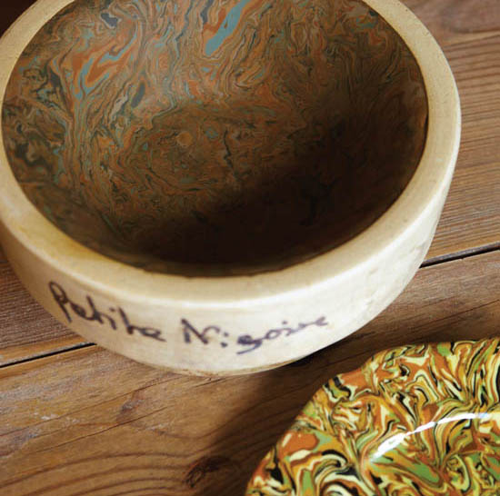 A bowl in the process of being painted and glazed at the Ateliers du Vieil Apt - photo 4