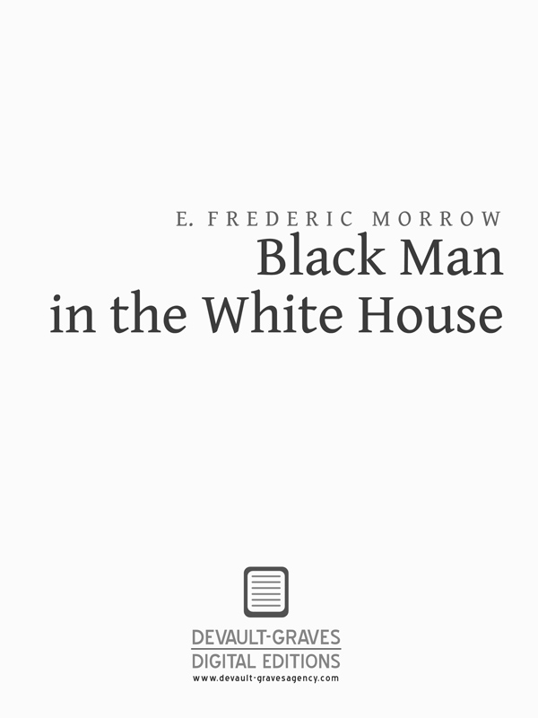 Original edition of Black Man in the White House copyright 1963 by E Frederic - photo 2