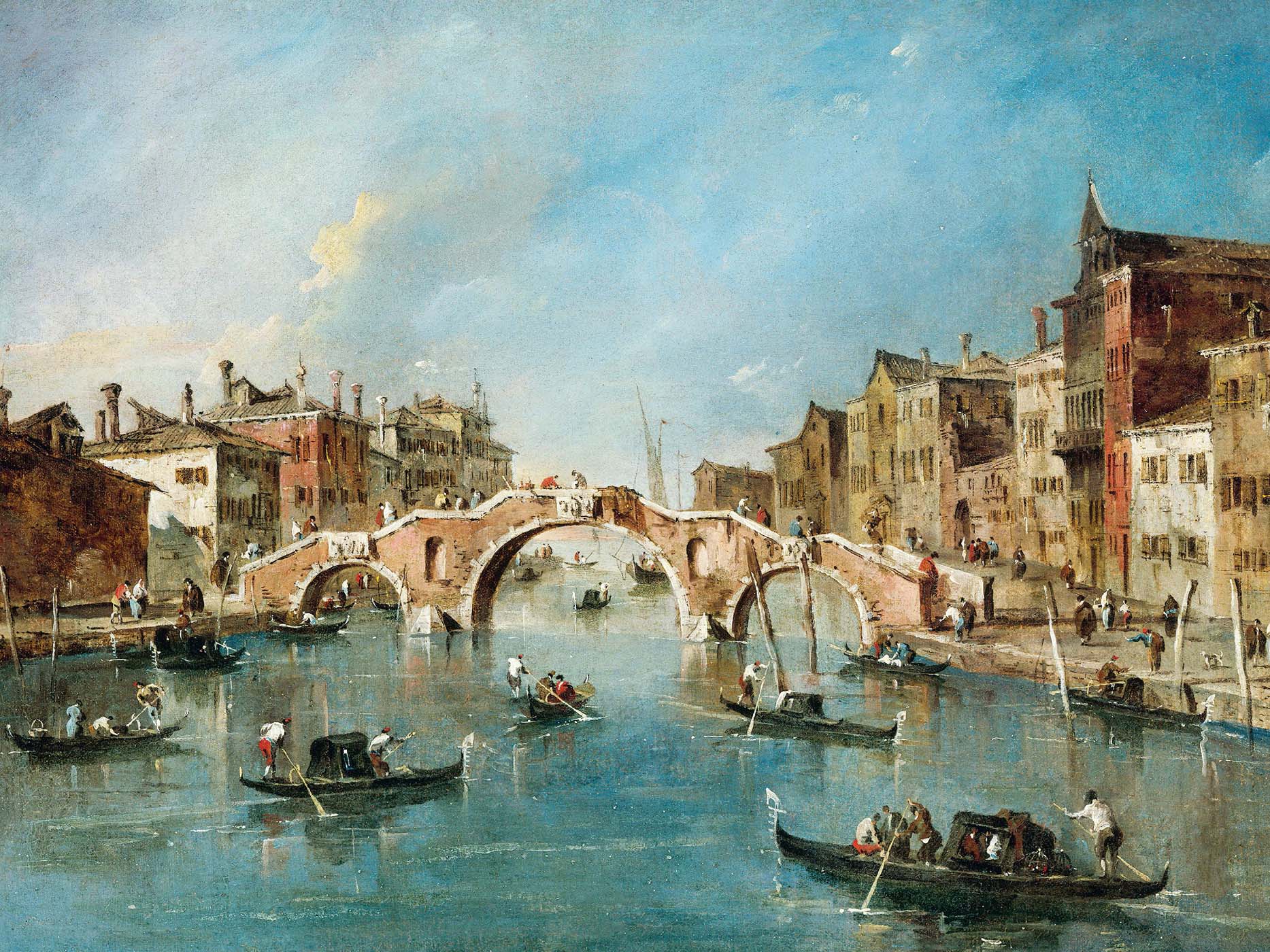 A view on the Cannaregio Canal 177580 by Francesco Guardi Samuel H Kress - photo 3