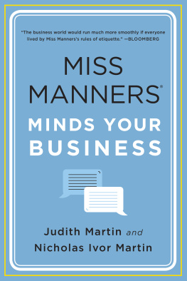 Nicholas Ivor Martin - Miss Manners Minds Your Business