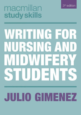 Julio Gimenez Writing for Nursing and Midwifery Students