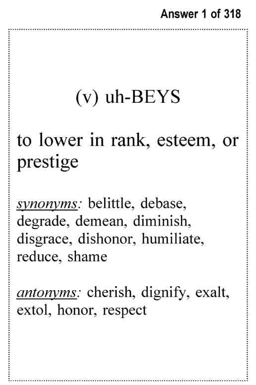 SSAT-ISEE Test Middle School VocabularyExambusters FlashcardsWorkbook 1 of 3 - photo 3