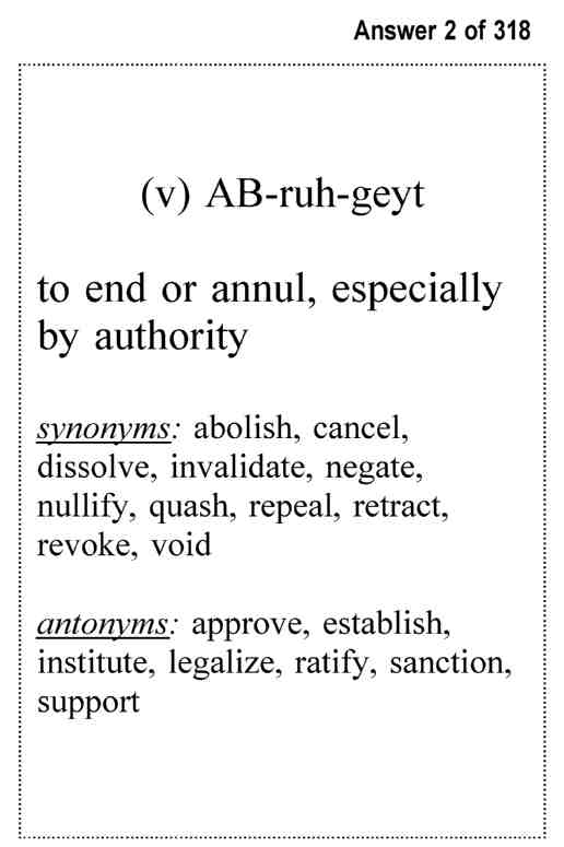 SSAT-ISEE Test Middle School VocabularyExambusters FlashcardsWorkbook 1 of 3 - photo 5