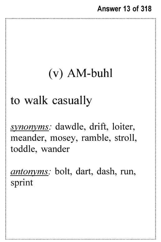 SSAT-ISEE Test Middle School VocabularyExambusters FlashcardsWorkbook 1 of 3 - photo 27