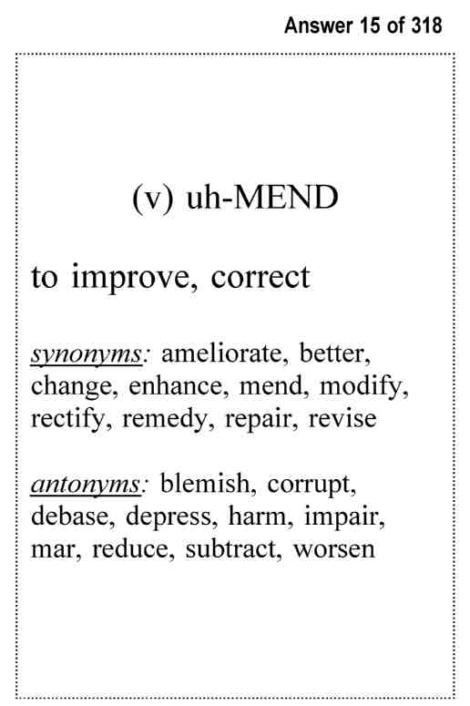 SSAT-ISEE Test Middle School VocabularyExambusters FlashcardsWorkbook 1 of 3 - photo 31