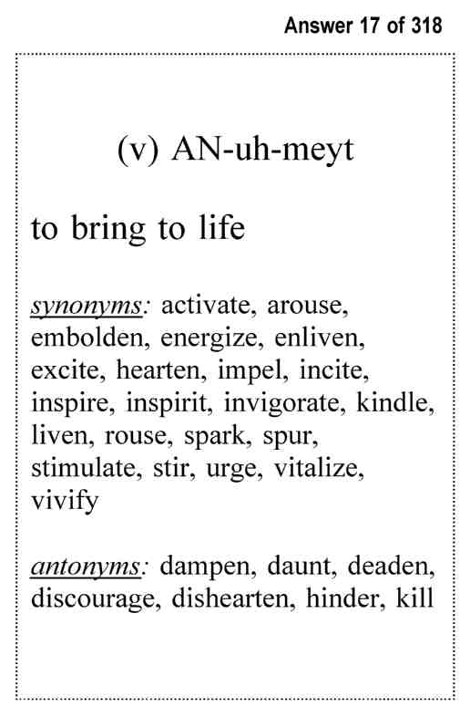 SSAT-ISEE Test Middle School VocabularyExambusters FlashcardsWorkbook 1 of 3 - photo 35