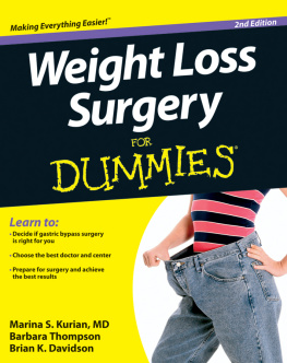 Marina S. Kurian - Weight Loss Surgery for Dummies