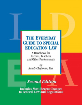 The Legal Center for People with Disabilities and Older - The Everyday Guide to Special Education Law