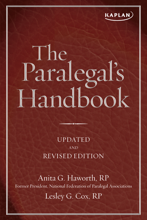 The Paralegals Handbook A Complete Reference for All Your Daily Tasks - image 1