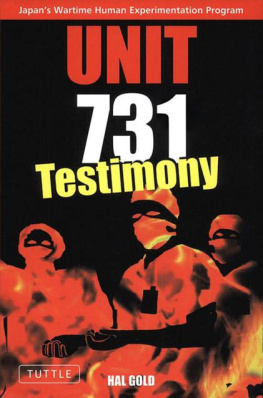 Hal Gold Unit 731: Testimony