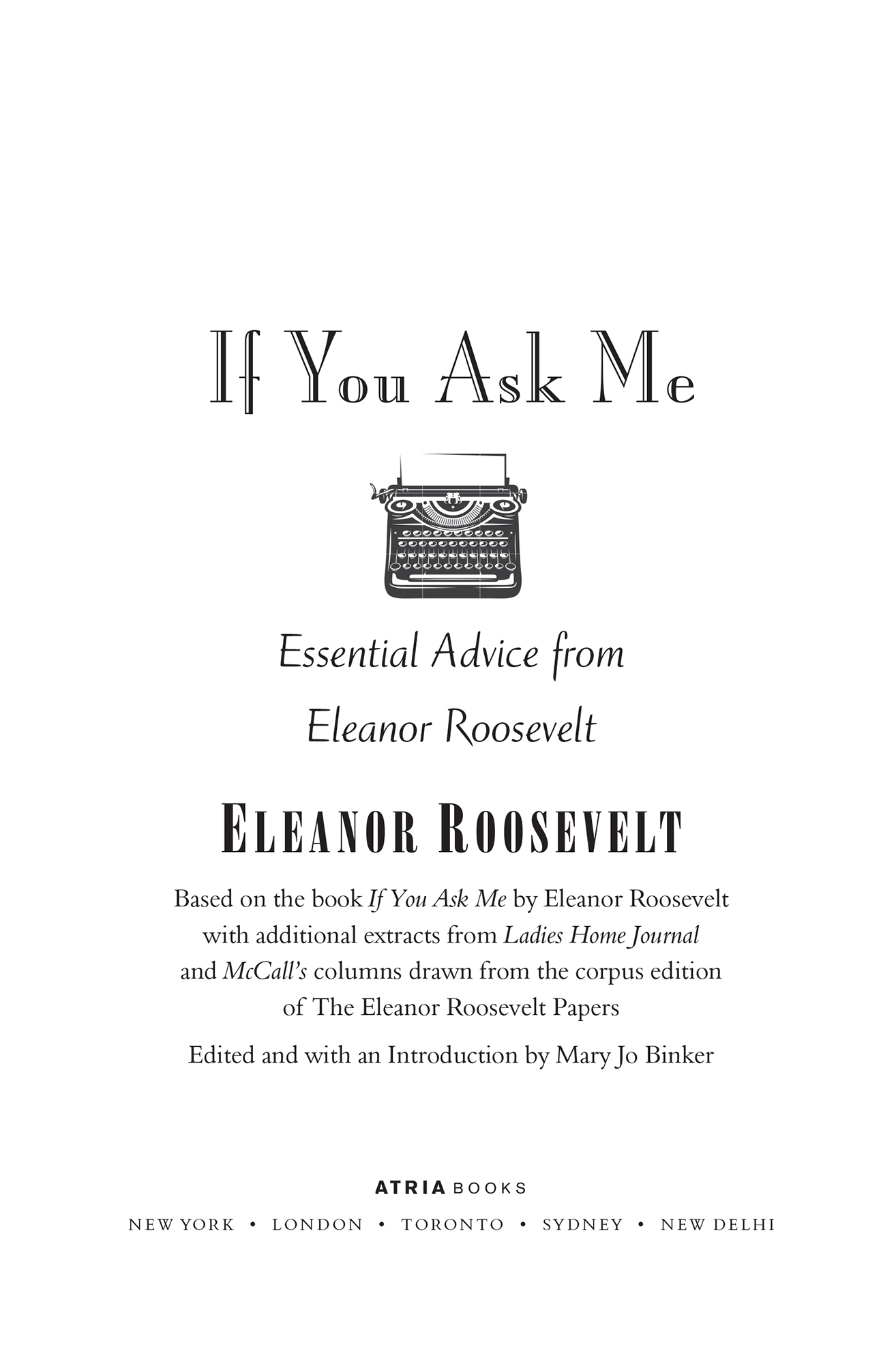 If You Ask Me Essential Advice from Eleanor Roosevelt - image 1