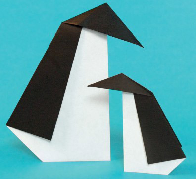 Use a square piece of origami paper that is white on one side This story - photo 1