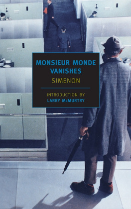 Georges Simenon - Monsieur Monde Vanishes