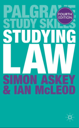 Simon Askey Studying Law