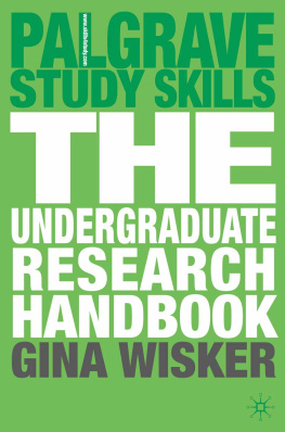 Gina Wisker - The Undergraduate Research Handbook