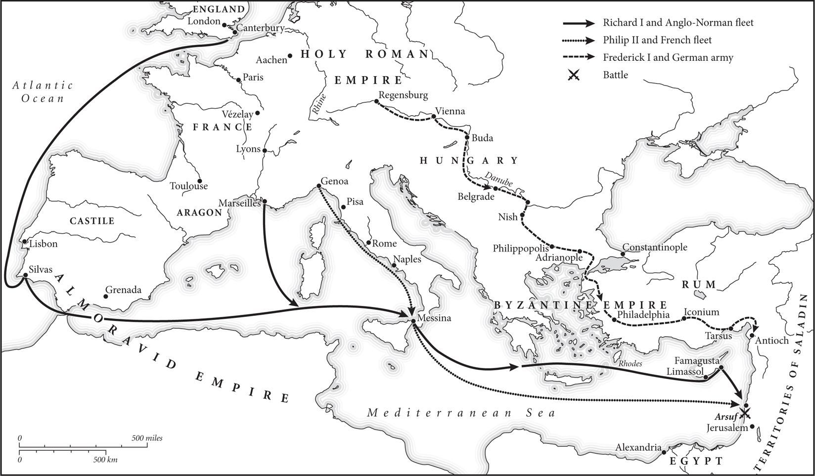 Map 7 Course of the Third Crusade INTRODUCTION Open the gates of victory I - photo 8