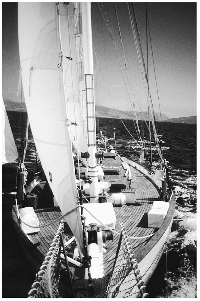 Looking aft from the bowsprit of the Mayana constant in good times and bad - photo 16