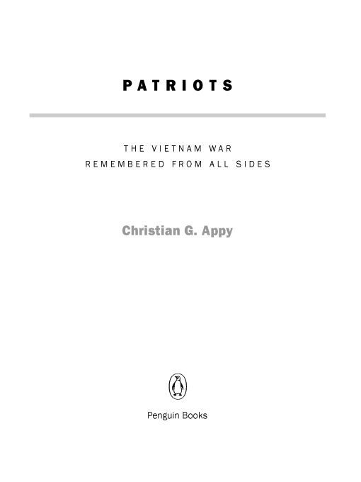 Table of Contents Praise for Patriots Christian Appys Patriots should do for - photo 1