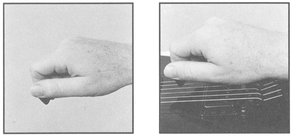 These photos show the position for holding a pick and the right-hand position - photo 13