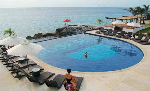 words of wisdom at the bottom of the pool at Hotel B Cozumel on the islands - photo 15