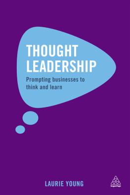 Laurie Young Thought Leadership: Prompting Businesses to Think and Learn