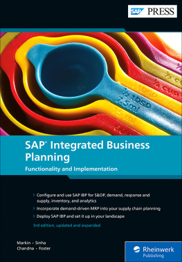 Sandy Markin - SAP Integrated Business Planning: Functionality and Implementation